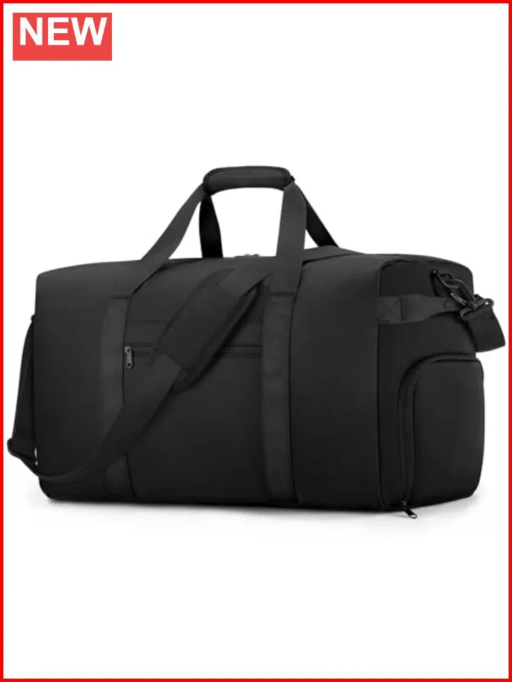 45L Waterproof Travel Duffel with Shoe Compartment, Airline Approved Carry On